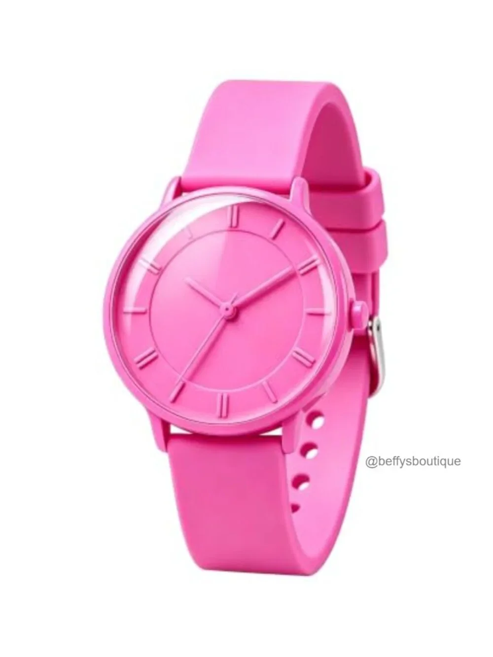 Women's Silicone Strap Watch Ceramic Oil Finish 38mm Case